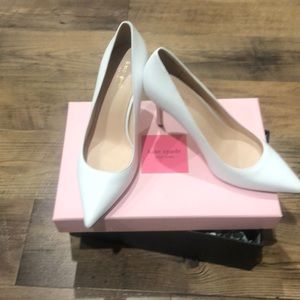 Kate Spade white pumps